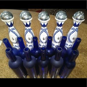 Five Large Clase Azul Empty Bottles
